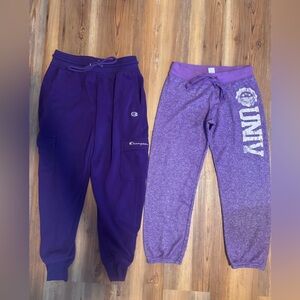 Champion Kids Purple Sweatpants Set bundle of 2